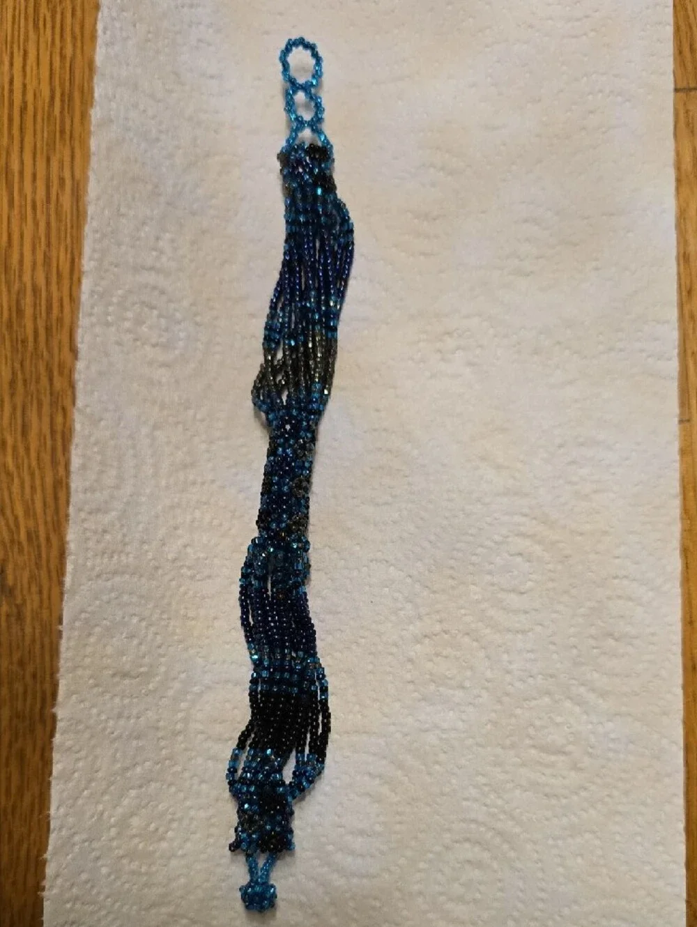 Caribbean Blue Twisted Seed Bead Bracelet - Women Jewelry
